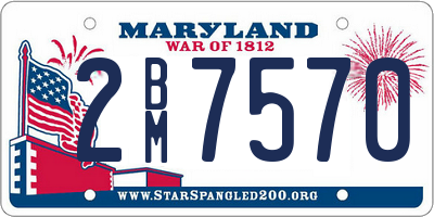 MD license plate 2BM7570