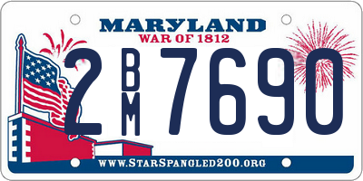 MD license plate 2BM7690