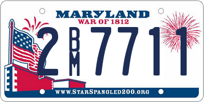 MD license plate 2BM7711