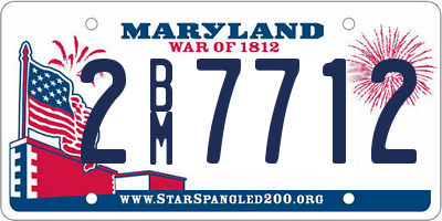 MD license plate 2BM7712
