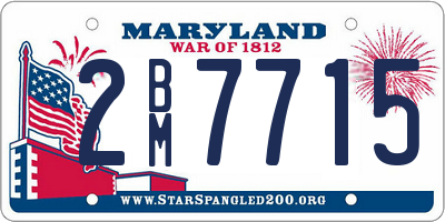MD license plate 2BM7715