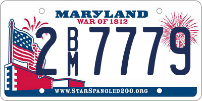 MD license plate 2BM7779