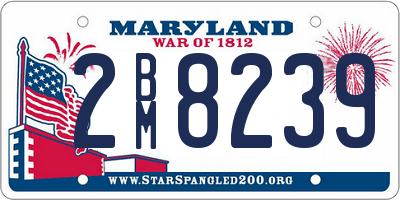 MD license plate 2BM8239