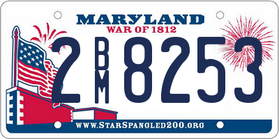 MD license plate 2BM8253
