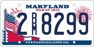 MD license plate 2BM8299