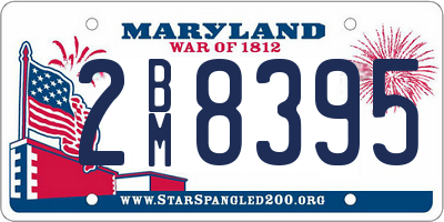 MD license plate 2BM8395