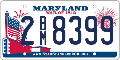 MD license plate 2BM8399