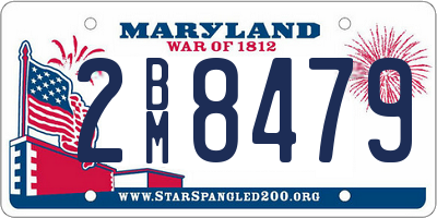 MD license plate 2BM8479