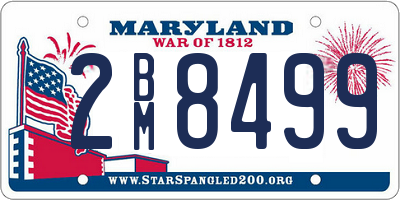 MD license plate 2BM8499