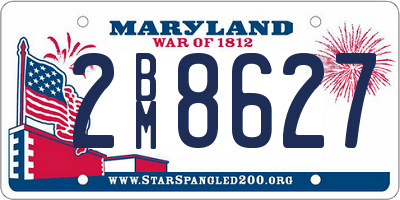 MD license plate 2BM8627