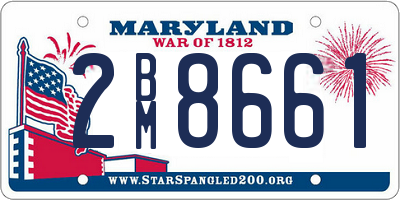 MD license plate 2BM8661