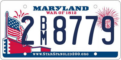 MD license plate 2BM8779