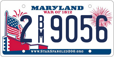MD license plate 2BM9056