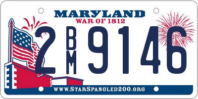 MD license plate 2BM9146