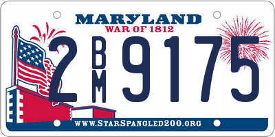 MD license plate 2BM9175
