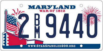 MD license plate 2BM9440