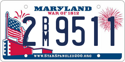 MD license plate 2BM9511