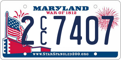 MD license plate 2CC7407