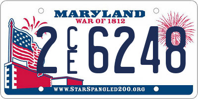 MD license plate 2CE6248