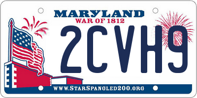 MD license plate 2CVH91