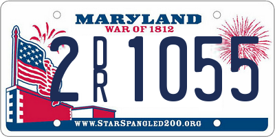 MD license plate 2DR1055