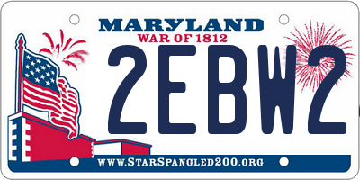 MD license plate 2EBW24