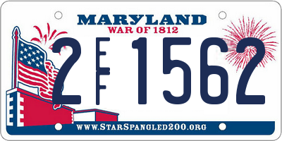 MD license plate 2EF1562