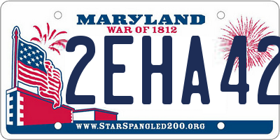 MD license plate 2EHA422