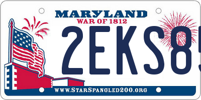 MD license plate 2EKS85