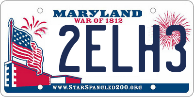 MD license plate 2ELH31