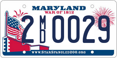 MD license plate 2MD0029