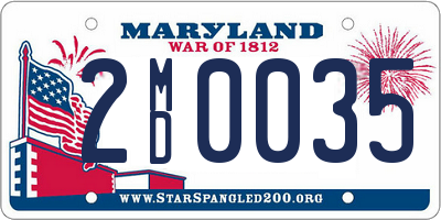 MD license plate 2MD0035