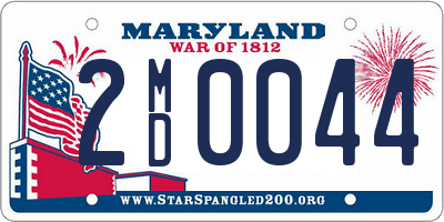 MD license plate 2MD0044