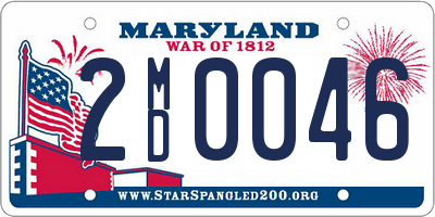 MD license plate 2MD0046