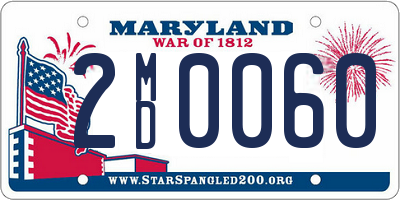 MD license plate 2MD0060