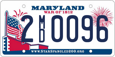 MD license plate 2MD0096