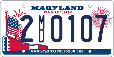 MD license plate 2MD0107