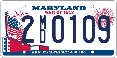 MD license plate 2MD0109