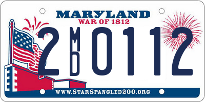 MD license plate 2MD0112