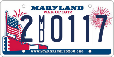 MD license plate 2MD0117