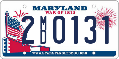 MD license plate 2MD0131