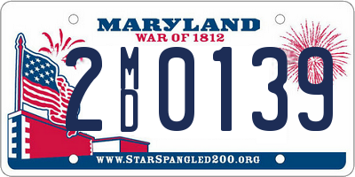 MD license plate 2MD0139