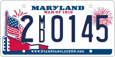 MD license plate 2MD0145