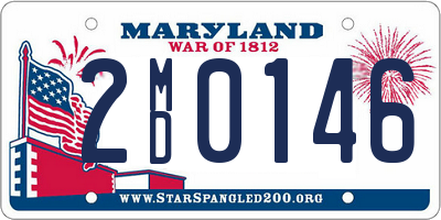 MD license plate 2MD0146