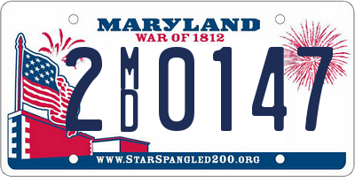 MD license plate 2MD0147