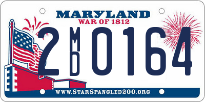 MD license plate 2MD0164