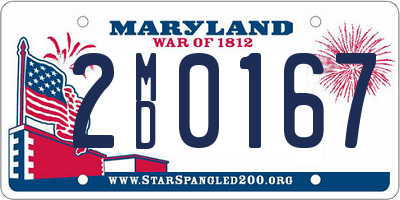 MD license plate 2MD0167