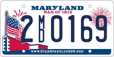 MD license plate 2MD0169