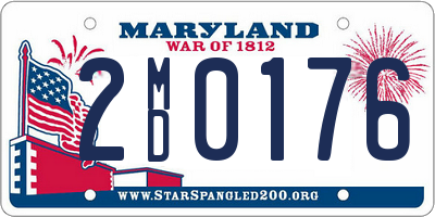 MD license plate 2MD0176
