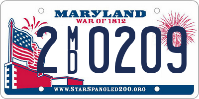 MD license plate 2MD0209